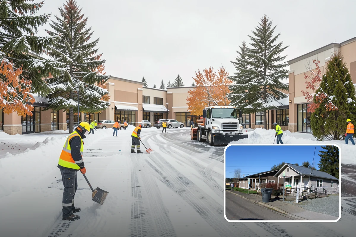 Courtyard Snow Removal in South Prairie, Pierce County, WA - Keeps interior courtyards crossable in winter