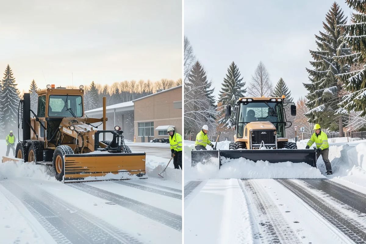 Courtyard Snow Removal in South Prairie, Pierce County, WA - Walk the courtyard paths, nodes, and passages