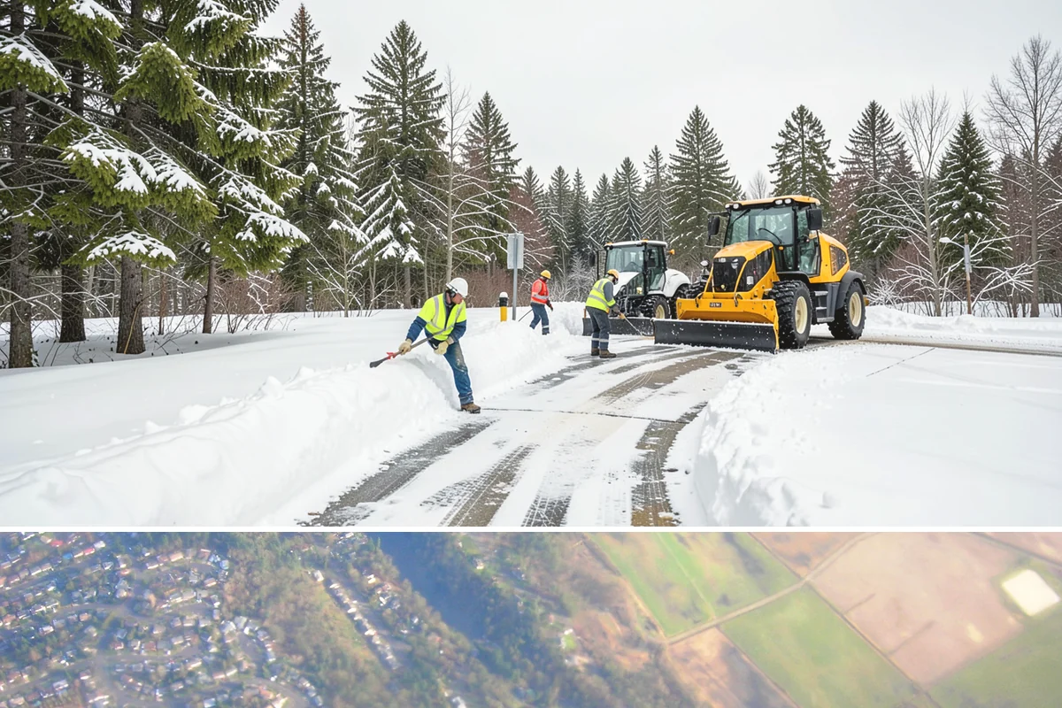 Credit Union Snow Removal in Algona, King County, WA - Coverage matters most from late November through February during lowland freeze events.