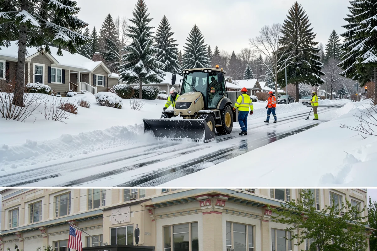 Credit Union Snow Removal in Anacortes, Skagit County, WA - Coverage matters most from late November through February during lowland freeze events.
