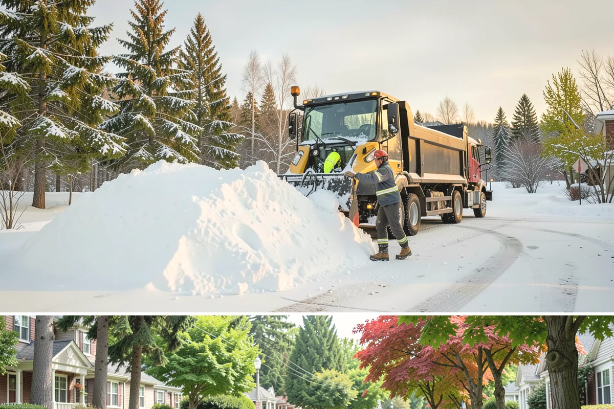 Credit Union Snow Removal in Beaux Arts Village, King County, WA - Coverage matters most from late November through February during lowland freeze events.