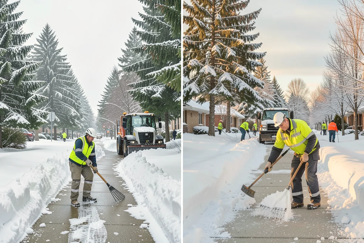 Credit Union Snow Removal in Bothell, King County, WA - Map member parking, drive-up lanes, and deposit access