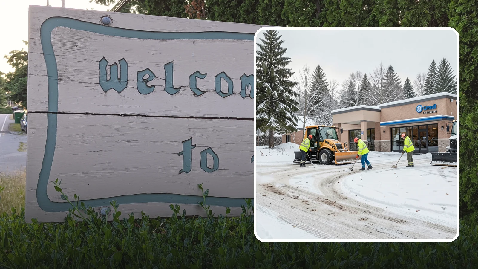 Credit Union Snow Removal in Brier, Snohomish County, WA - We keep your credit union's member lots, drive-up lanes, and entrances safe so serving your community never stops for the weather.