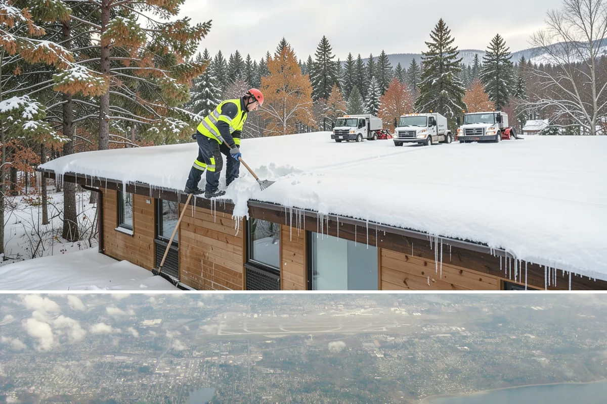Credit Union Snow Removal in Burien, King County, WA - Coverage matters most from late November through February during lowland freeze events.