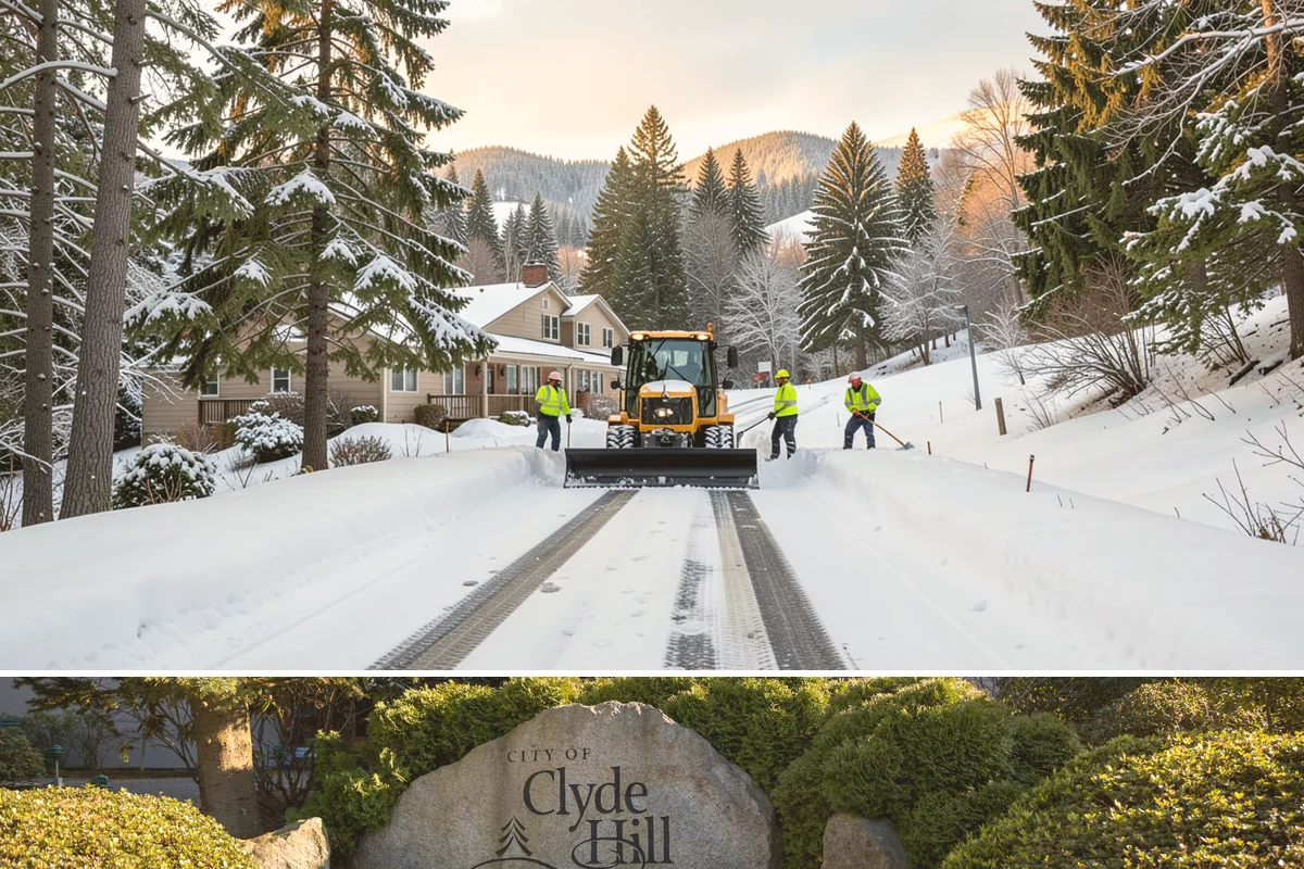 Credit Union Snow Removal in Clyde Hill, King County, WA - Coverage matters most from late November through February during lowland freeze events.