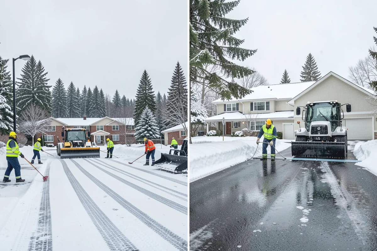 Credit Union Snow Removal in Coupeville, Island County, WA - Map member parking, drive-up lanes, and deposit access