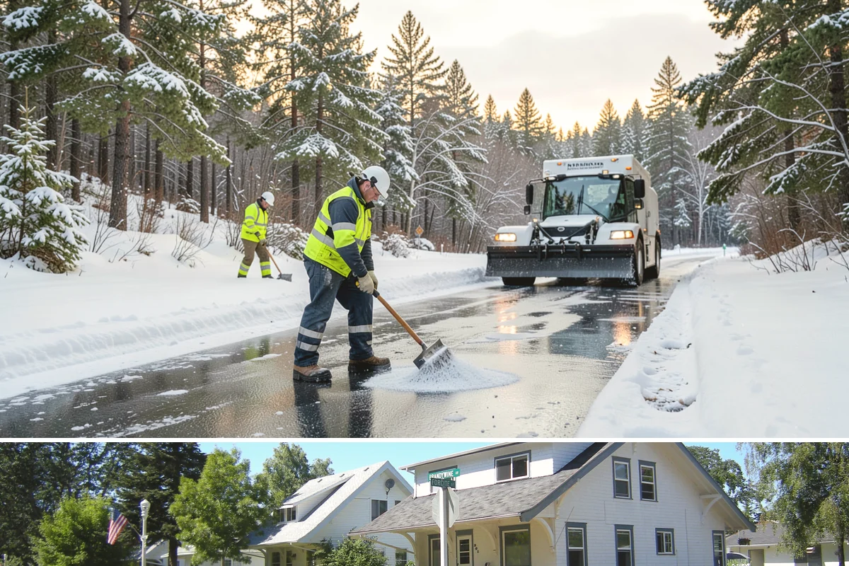 Credit Union Snow Removal in DuPont, Pierce County, WA - Coverage matters most from late November through February during lowland freeze events.
