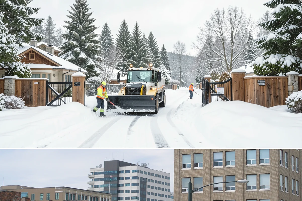 Credit Union Snow Removal in Everett, Snohomish County, WA - Coverage matters most from late November through February during lowland freeze events.