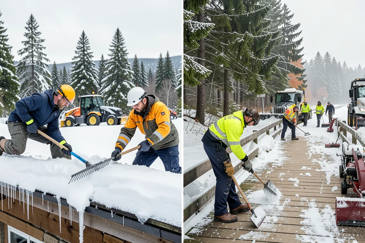 Credit Union Snow Removal in Federal Way, King County, WA - Map member parking, drive-up lanes, and deposit access
