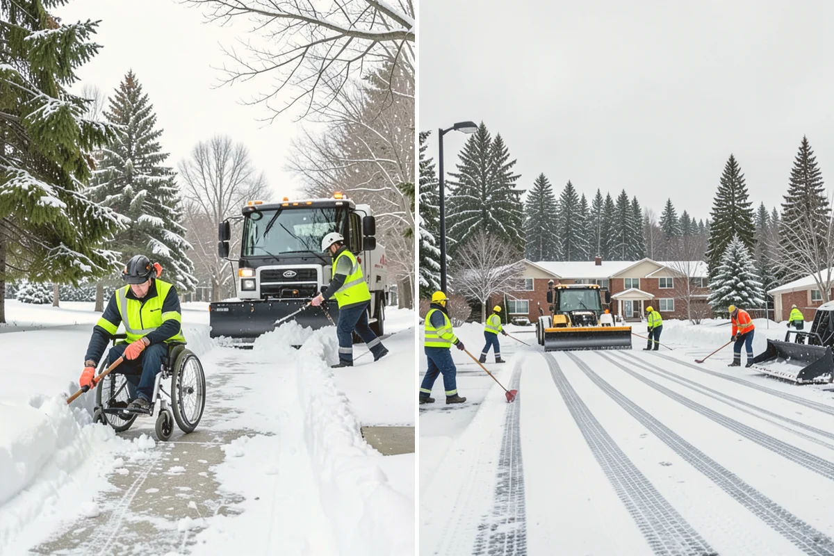 Credit Union Snow Removal in Fife, Pierce County, WA - Map member parking, drive-up lanes, and deposit access