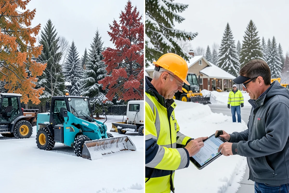 Credit Union Snow Removal in Fircrest, Pierce County, WA - Map member parking, drive-up lanes, and deposit access