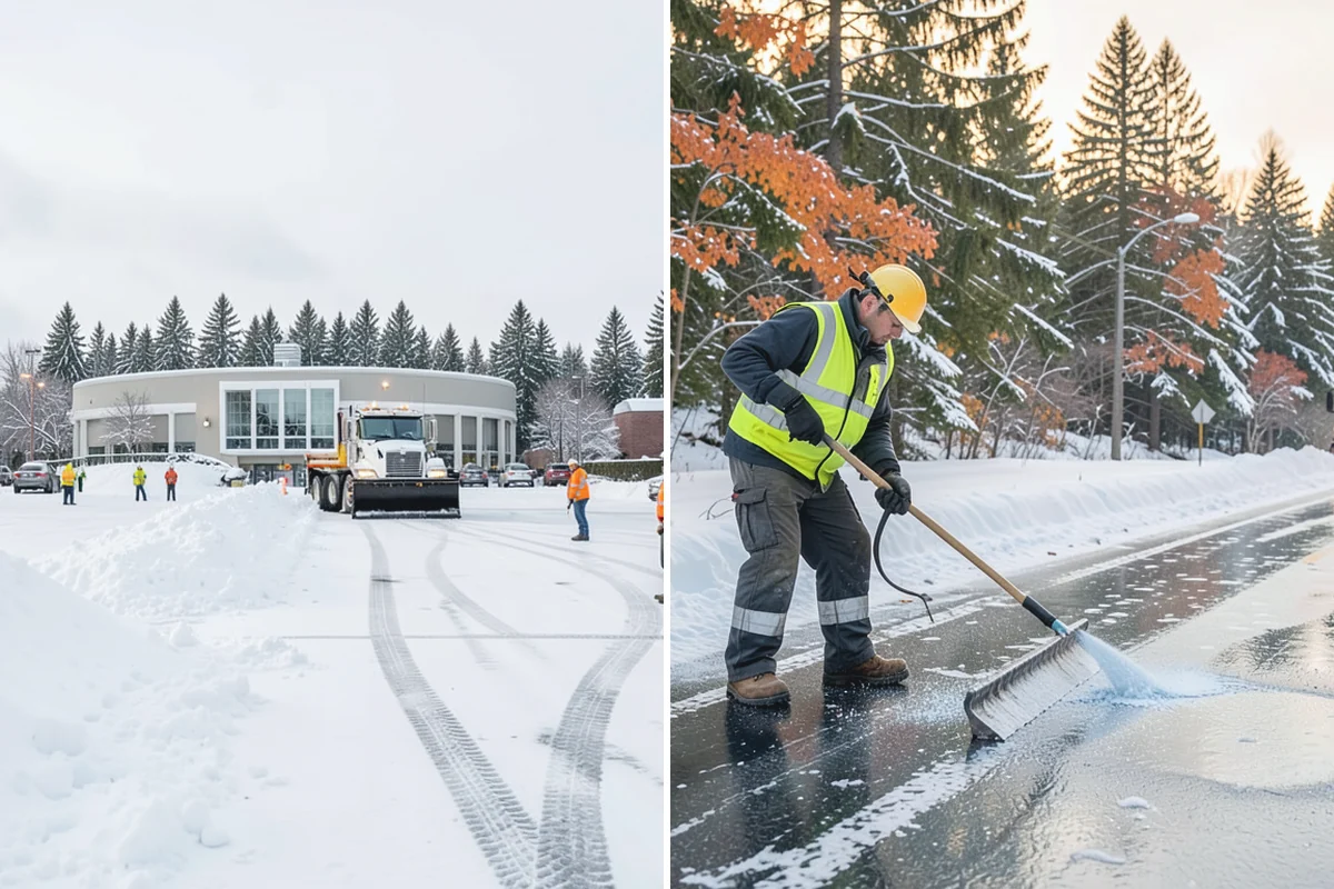 Credit Union Snow Removal in Gold Bar, Snohomish County, WA - Map member parking, drive-up lanes, and deposit access