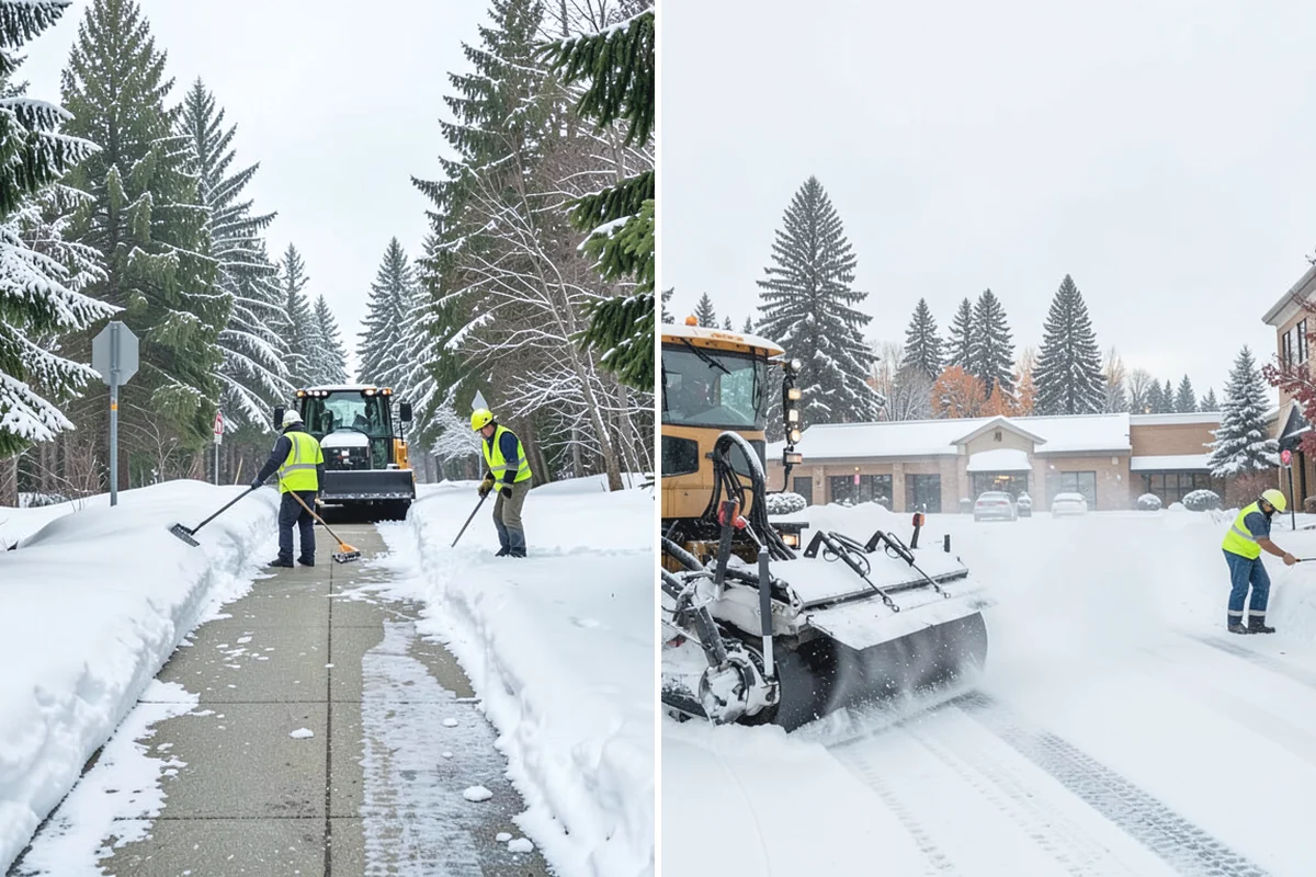 Credit Union Snow Removal in Granite Falls, Snohomish County, WA - Map member parking, drive-up lanes, and deposit access