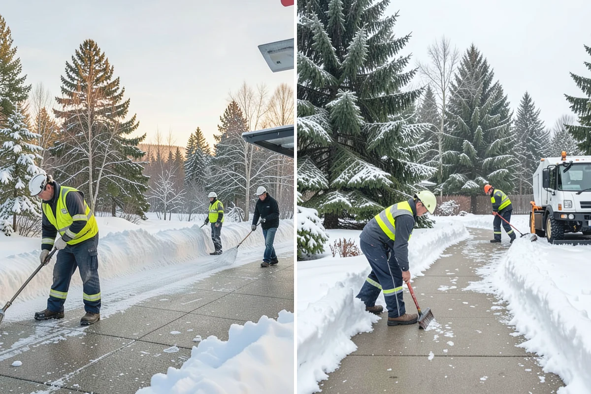 Credit Union Snow Removal in Hamilton, Skagit County, WA - Map member parking, drive-up lanes, and deposit access