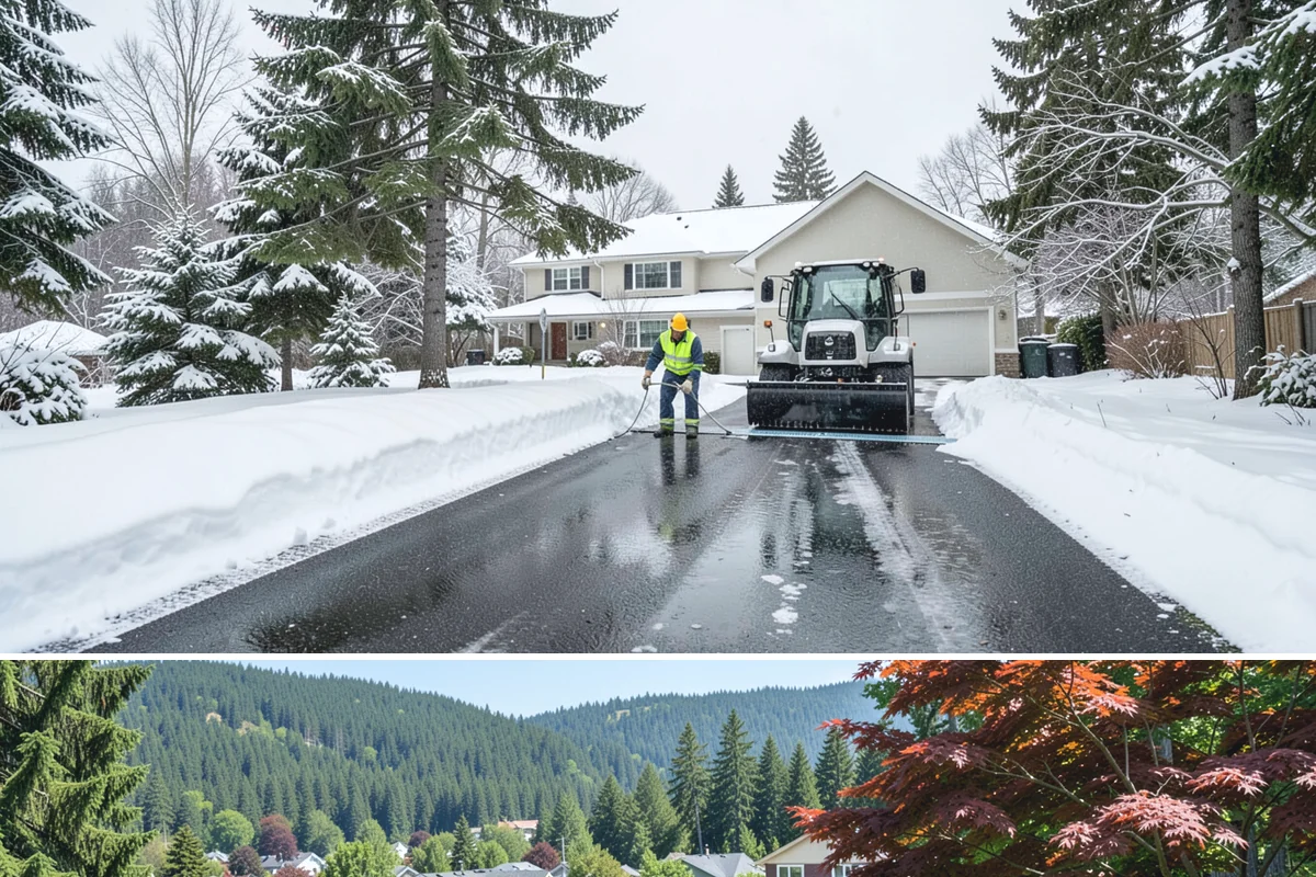 Credit Union Snow Removal in Index, Snohomish County, WA - Coverage matters most from late November through February during lowland freeze events.