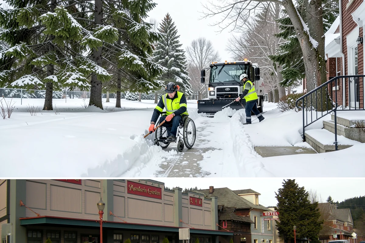 Credit Union Snow Removal in Issaquah, King County, WA - Coverage matters most from late November through February during lowland freeze events.