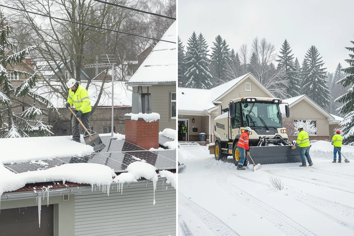 Credit Union Snow Removal in La Conner, Skagit County, WA - Map member parking, drive-up lanes, and deposit access