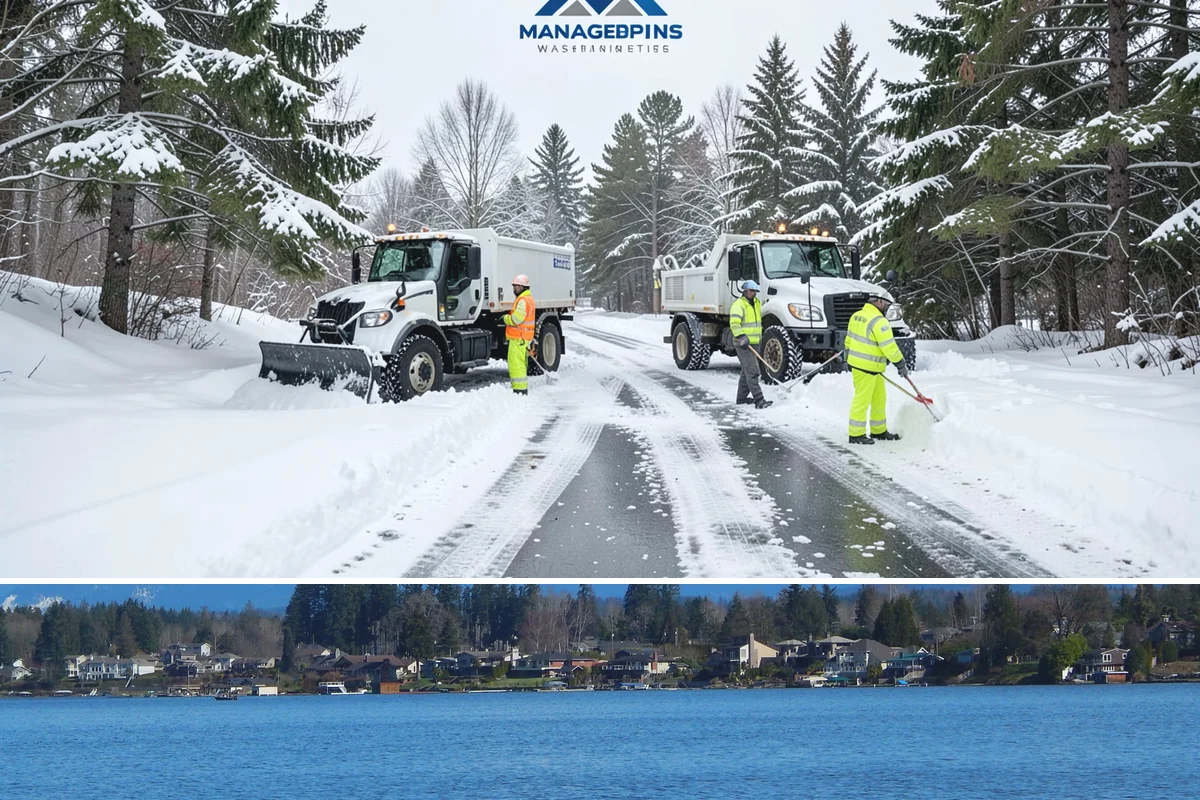 Credit Union Snow Removal in Lake Stevens, Snohomish County, WA - Coverage matters most from late November through February during lowland freeze events.