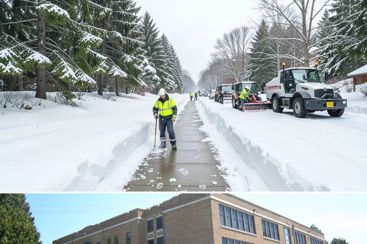 Credit Union Snow Removal in Maple Valley, King County, WA - Coverage matters most from late November through February during lowland freeze events.