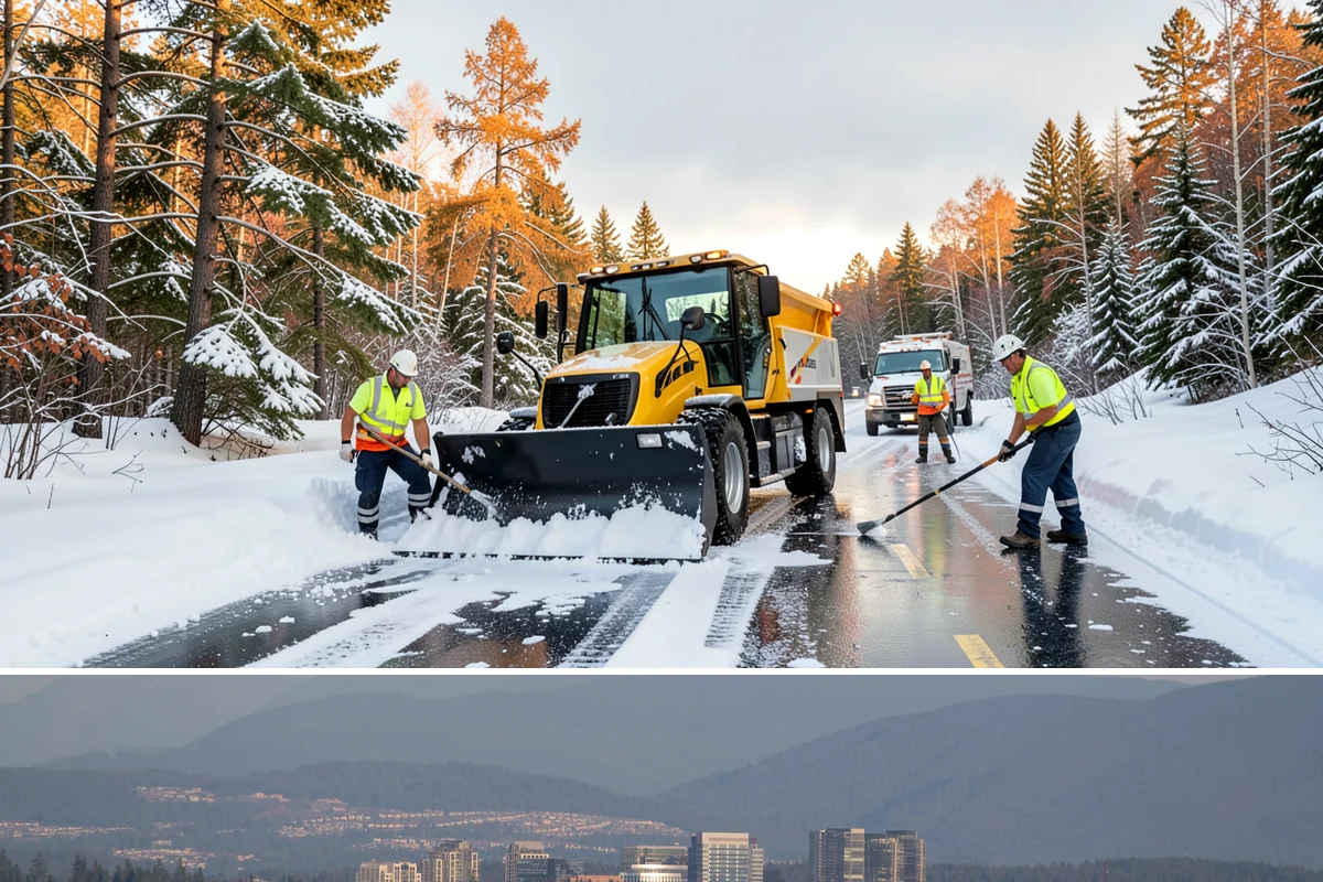 Credit Union Snow Removal in Medina, King County, WA - Coverage matters most from late November through February during lowland freeze events.