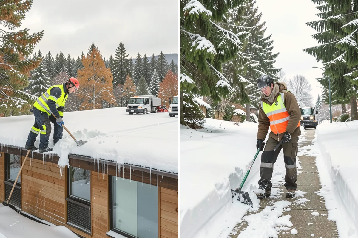 Credit Union Snow Removal in Mount Vernon, Skagit County, WA - Map member parking, drive-up lanes, and deposit access