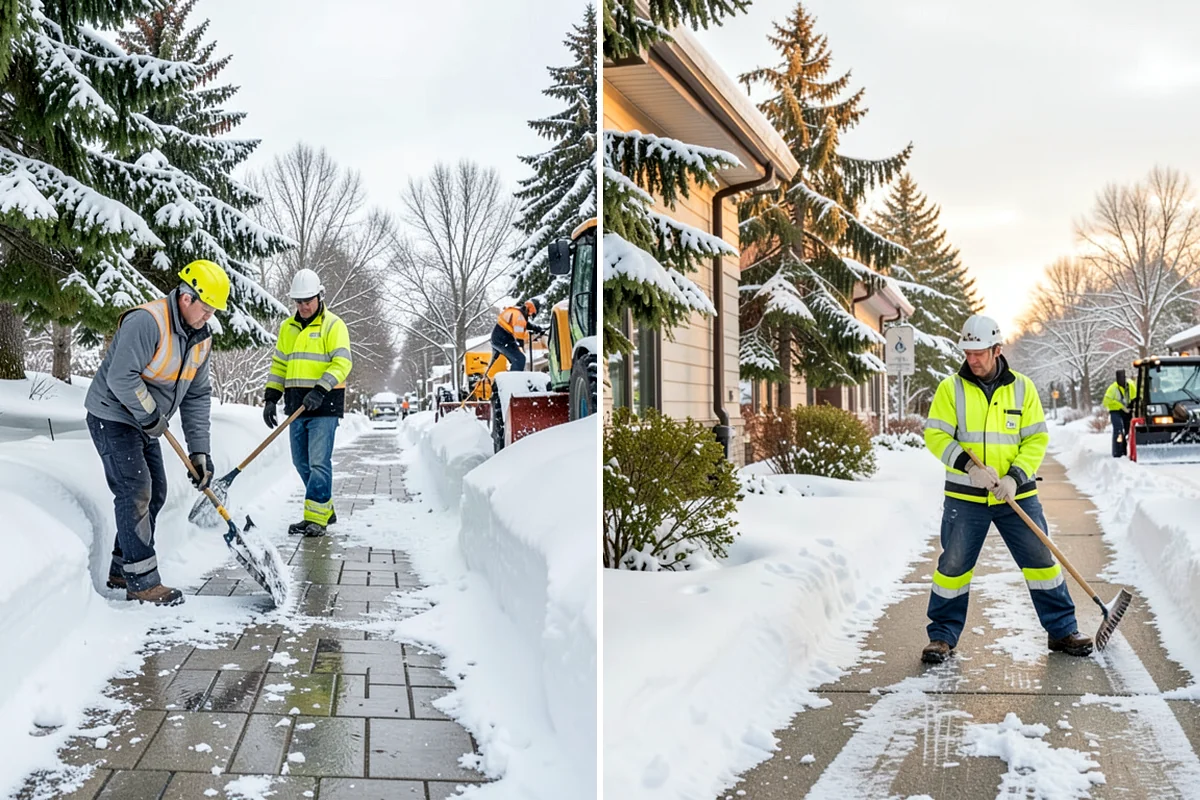 Credit Union Snow Removal in Normandy Park, King County, WA - Map member parking, drive-up lanes, and deposit access