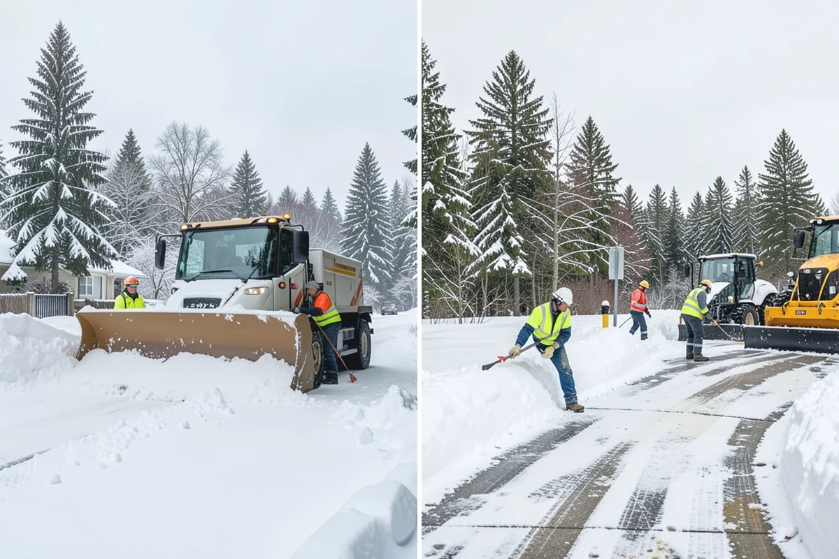 Credit Union Snow Removal in Renton, King County, WA - Map member parking, drive-up lanes, and deposit access