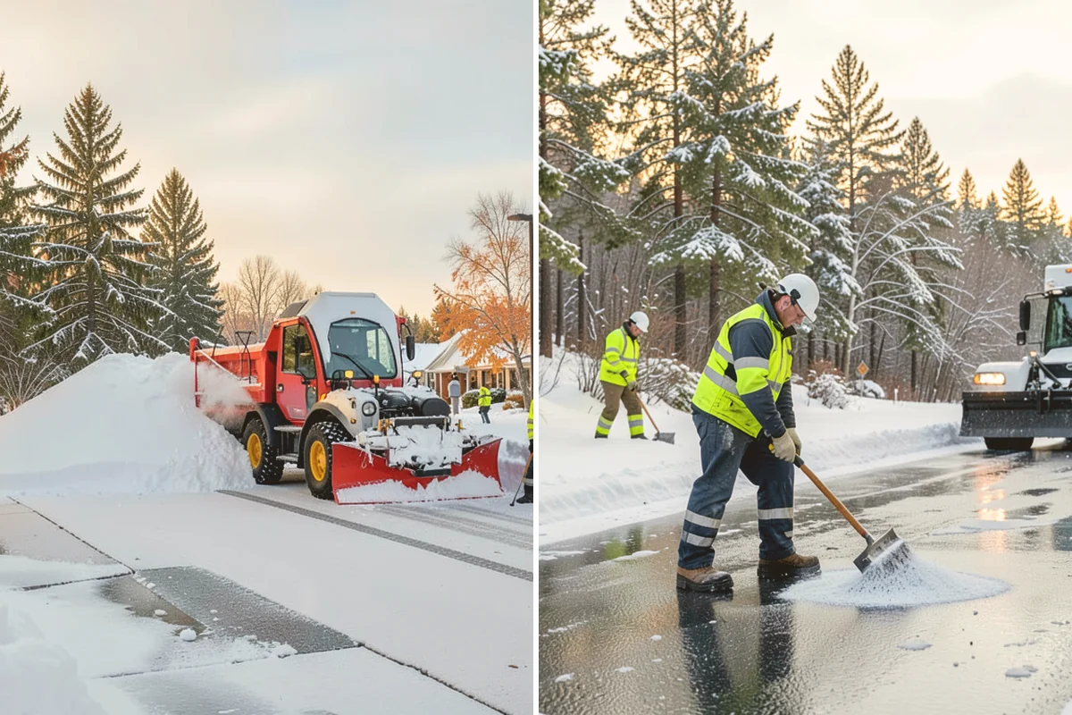Credit Union Snow Removal in Sammamish, King County, WA - Map member parking, drive-up lanes, and deposit access