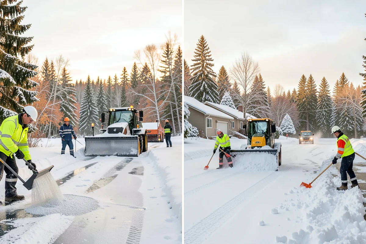 Credit Union Snow Removal in SeaTac, King County, WA - Map member parking, drive-up lanes, and deposit access
