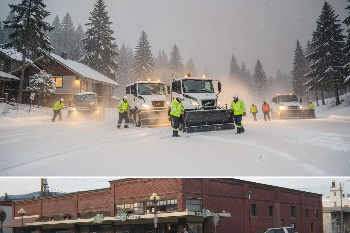 Credit Union Snow Removal in Sedro-Woolley, Skagit County, WA - Coverage matters most from late November through February during lowland freeze events.