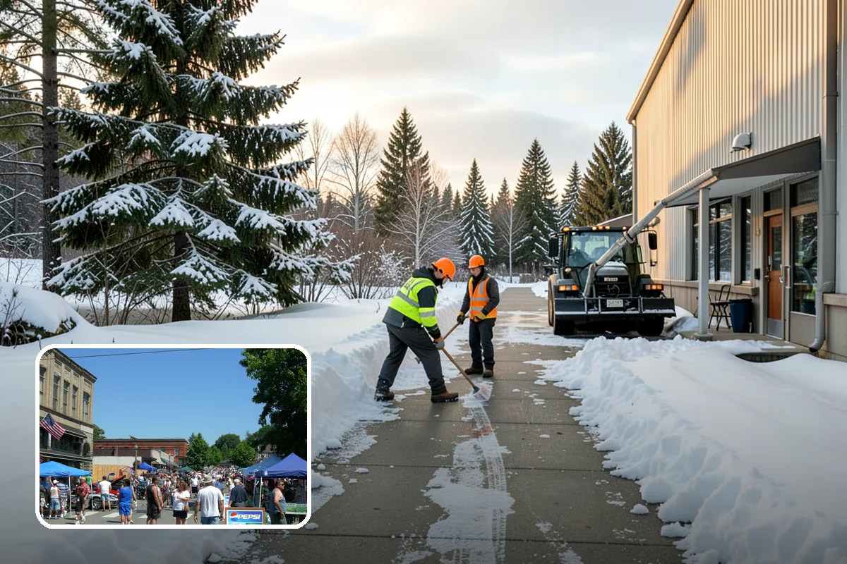 Credit Union Snow Removal in Snohomish, Snohomish County, WA - Member lots and drive-up lanes cleared before hours