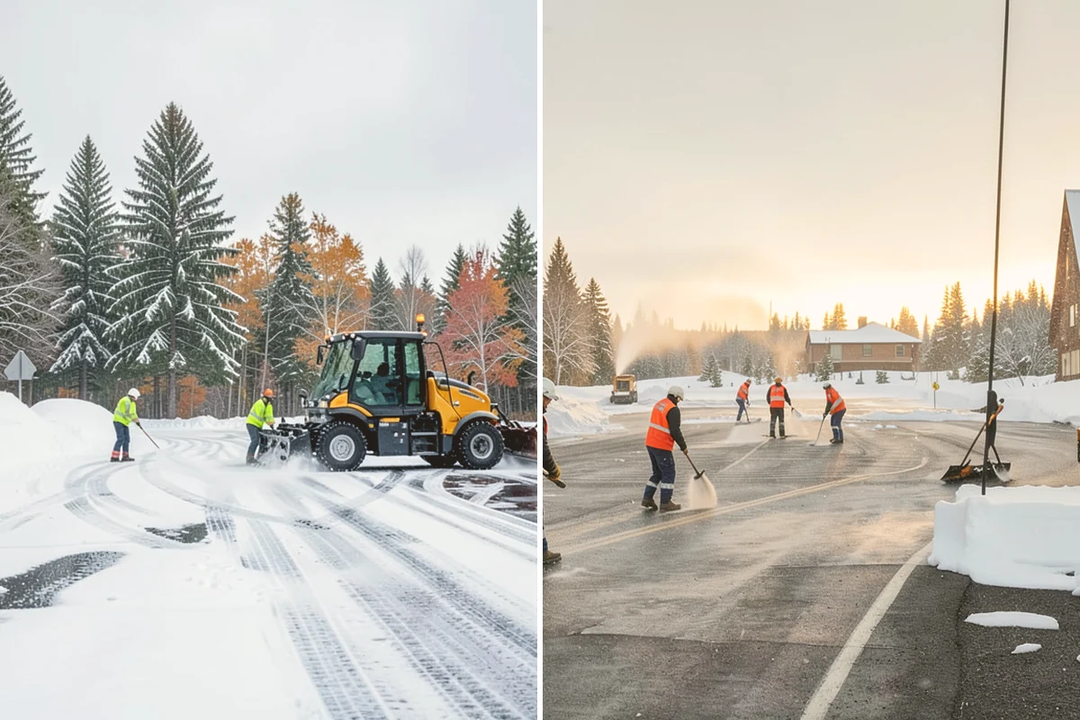 Credit Union Snow Removal in Snohomish, Snohomish County, WA - Map member parking, drive-up lanes, and deposit access