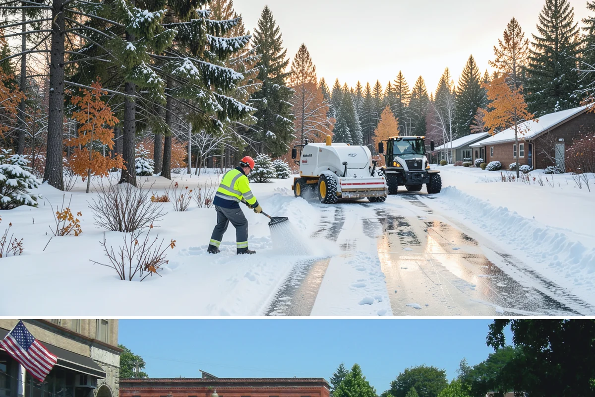 Credit Union Snow Removal in Snohomish, Snohomish County, WA - Coverage matters most from late November through February during lowland freeze events.