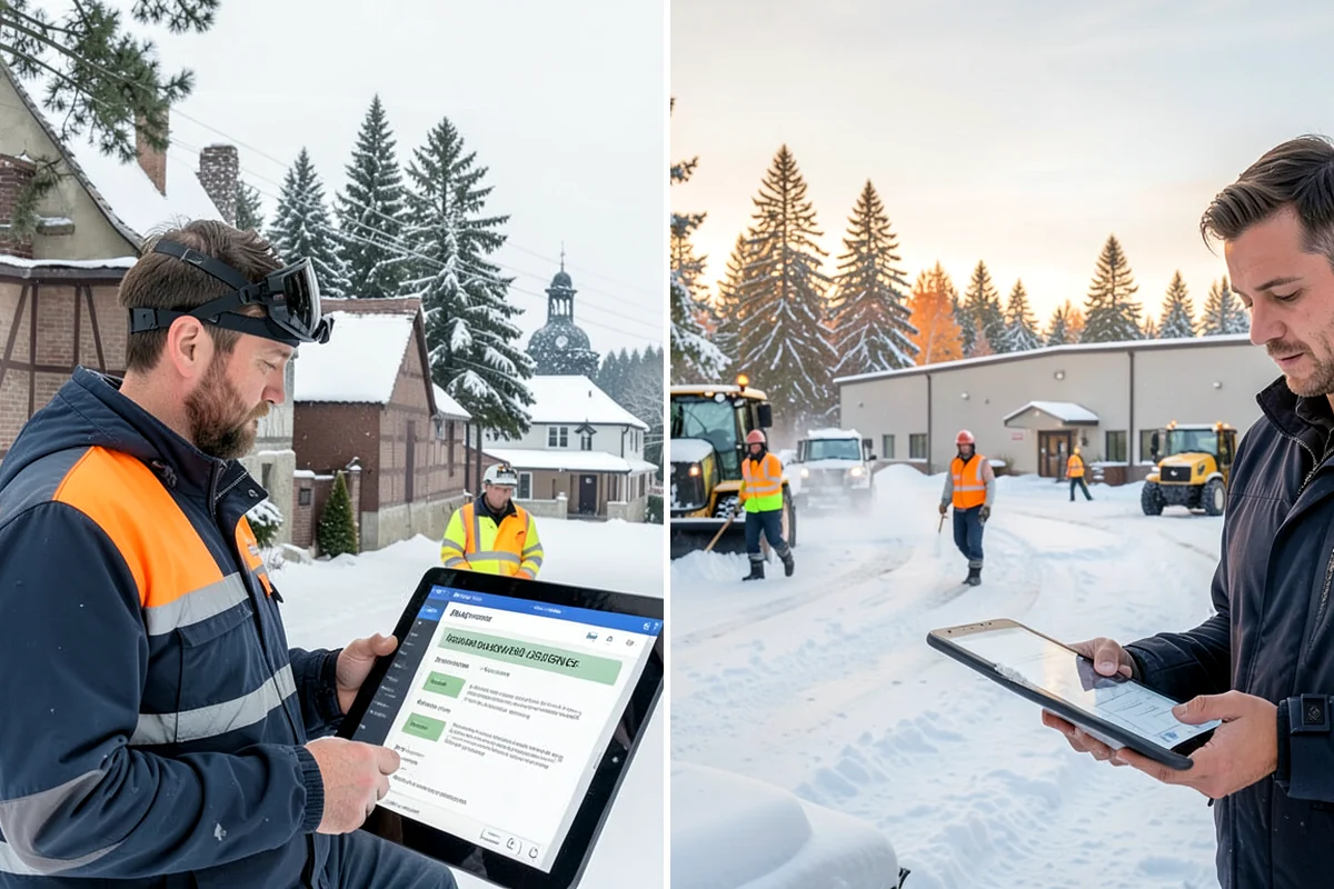 Credit Union Snow Removal in Snoqualmie, King County, WA - Map member parking, drive-up lanes, and deposit access