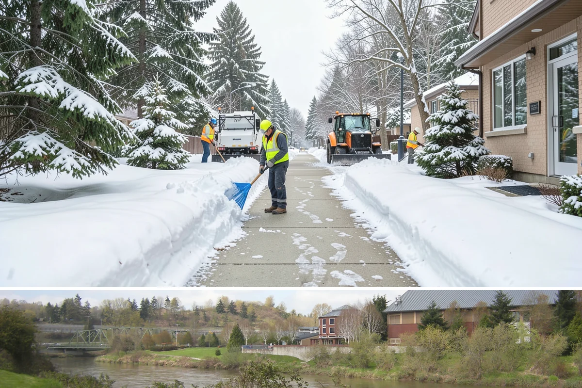 Credit Union Snow Removal in Tukwila, King County, WA - Coverage matters most from late November through February during lowland freeze events.