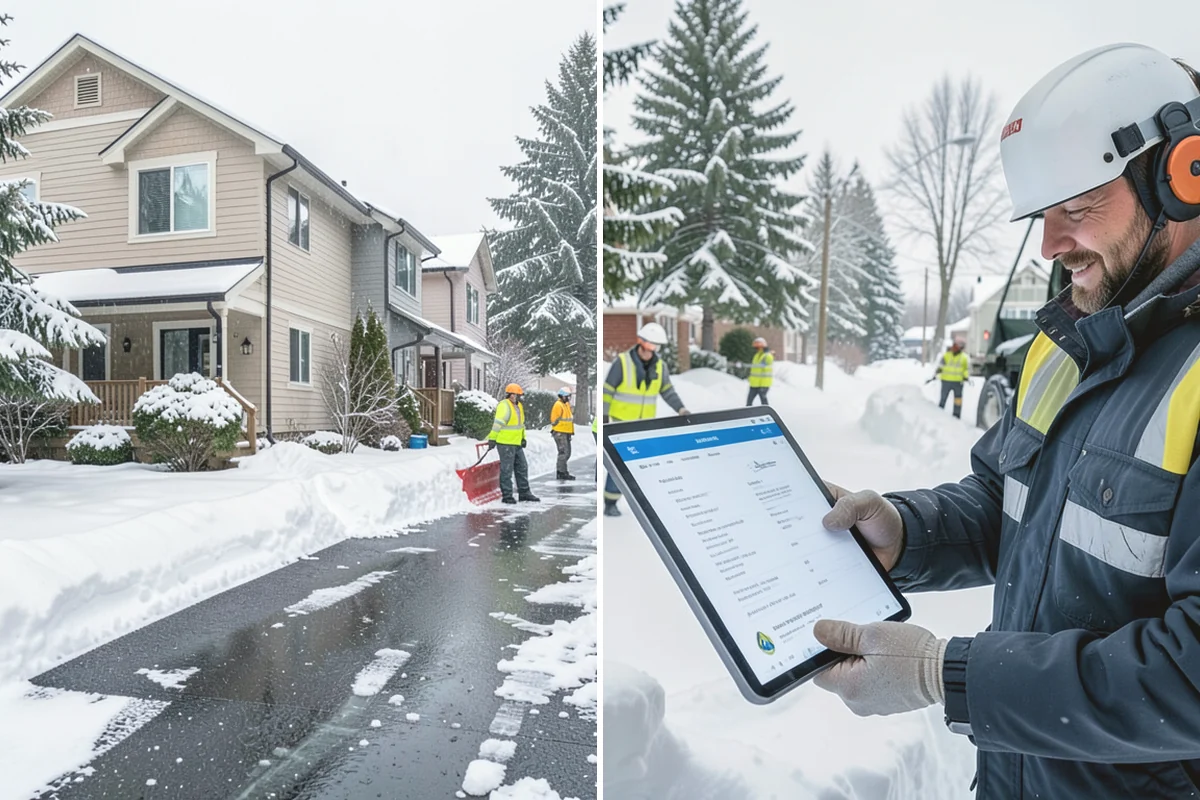 Credit Union Snow Removal in University Place, Pierce County, WA - Map member parking, drive-up lanes, and deposit access