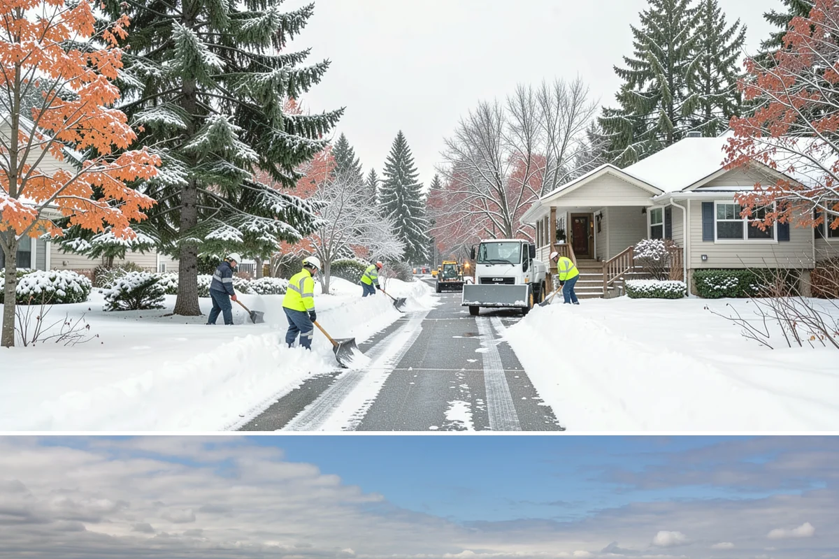 Credit Union Snow Removal in University Place, Pierce County, WA - Coverage matters most from late November through February during lowland freeze events.