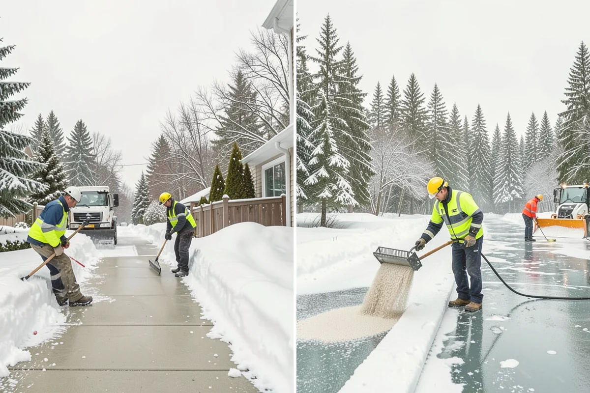 Crosswalk Clearing in Algona, King County, WA - Clear the crossing surface down to the pavement