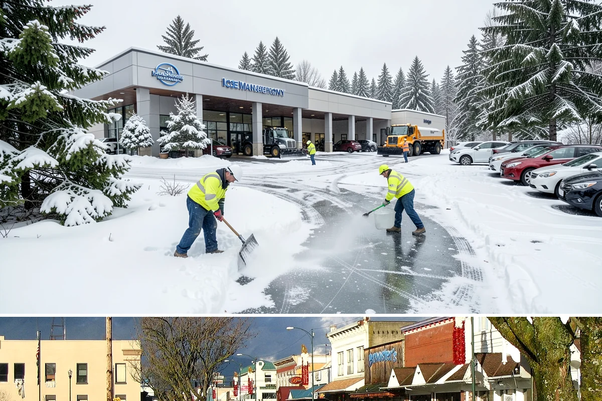 Crosswalk Clearing in Arlington, Snohomish County, WA - Include crosswalk clearing with every plow visit during lowland snow events, generally December through February.