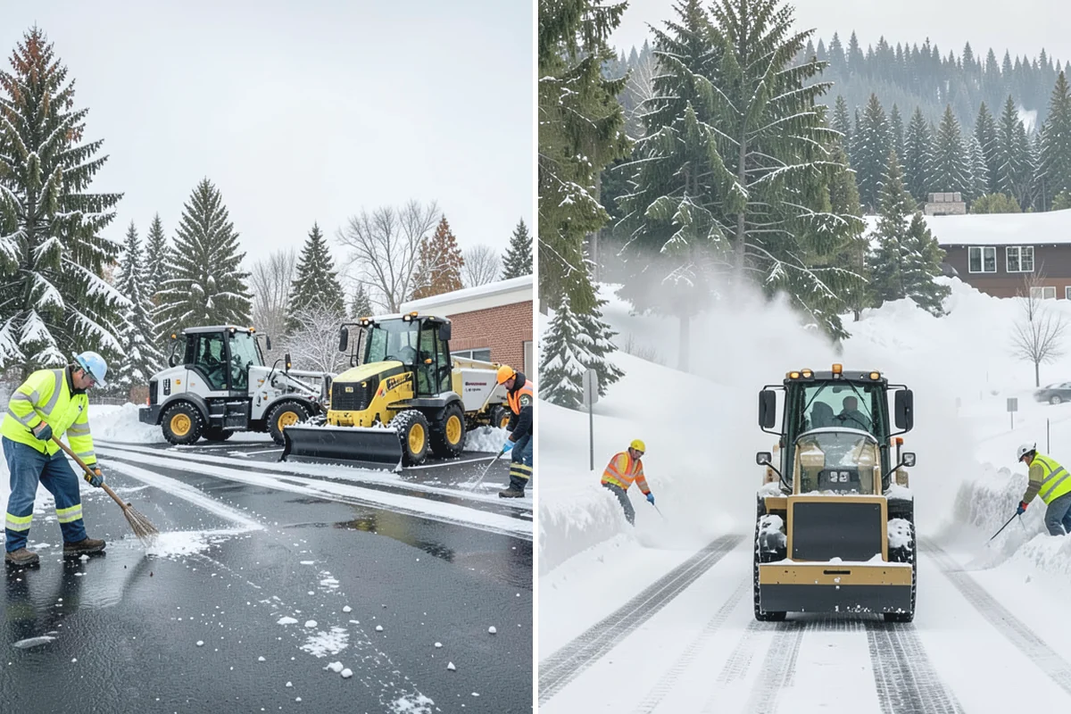 Crosswalk Clearing in Auburn, King County, WA - Clear the crossing surface down to the pavement