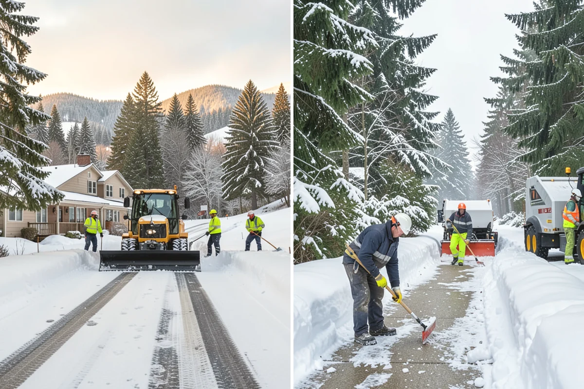 Crosswalk Clearing in Black Diamond, King County, WA - Clear the crossing surface down to the pavement