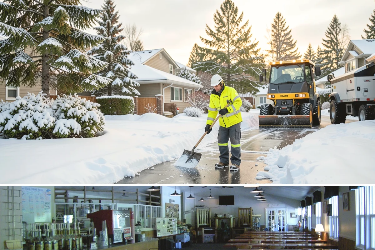Crosswalk Clearing in Black Diamond, King County, WA - Include crosswalk clearing with every plow visit during lowland snow events, generally December through February.