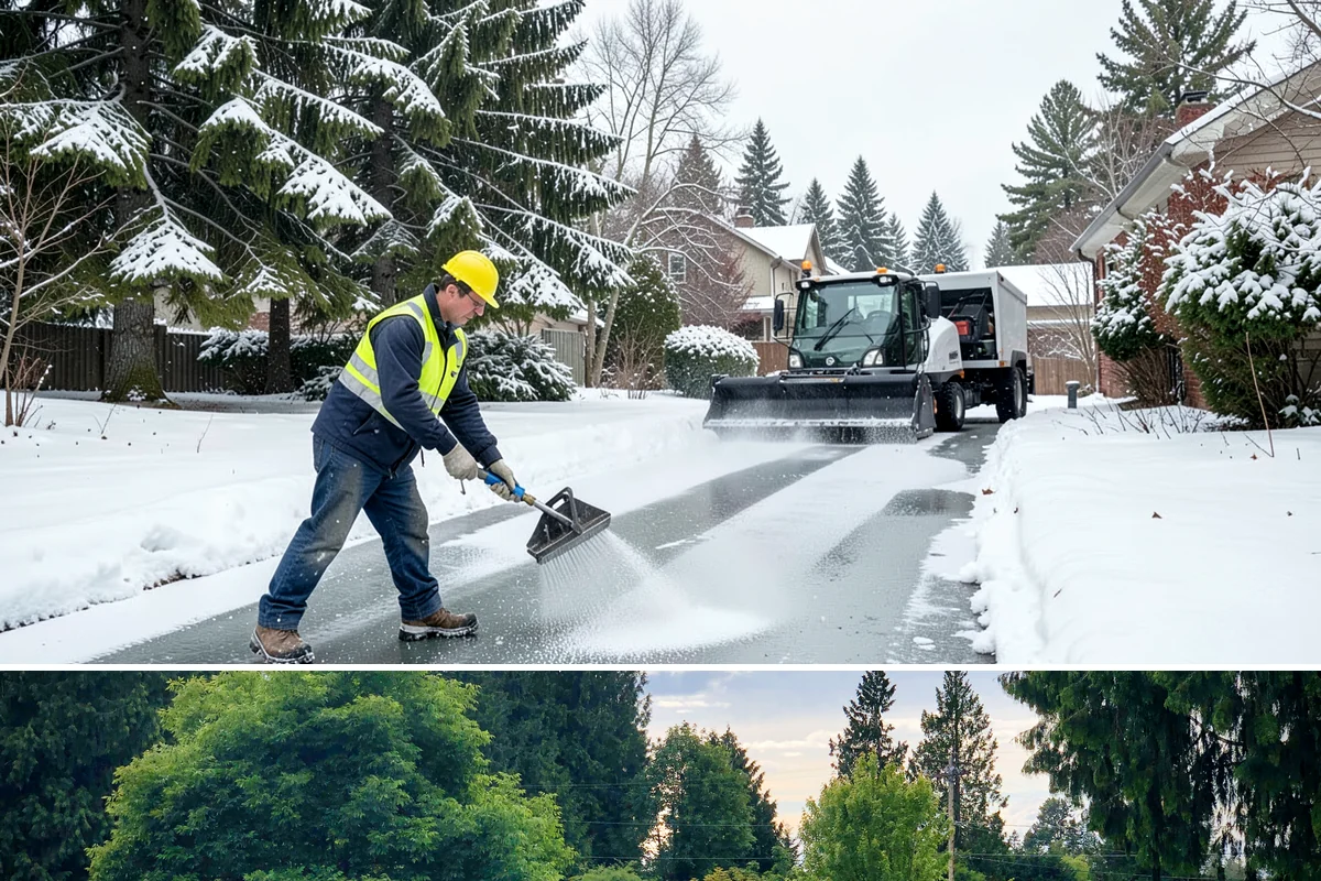 Crosswalk Clearing in Bonney Lake, Pierce County, WA - Include crosswalk clearing with every plow visit during lowland snow events, generally December through February.