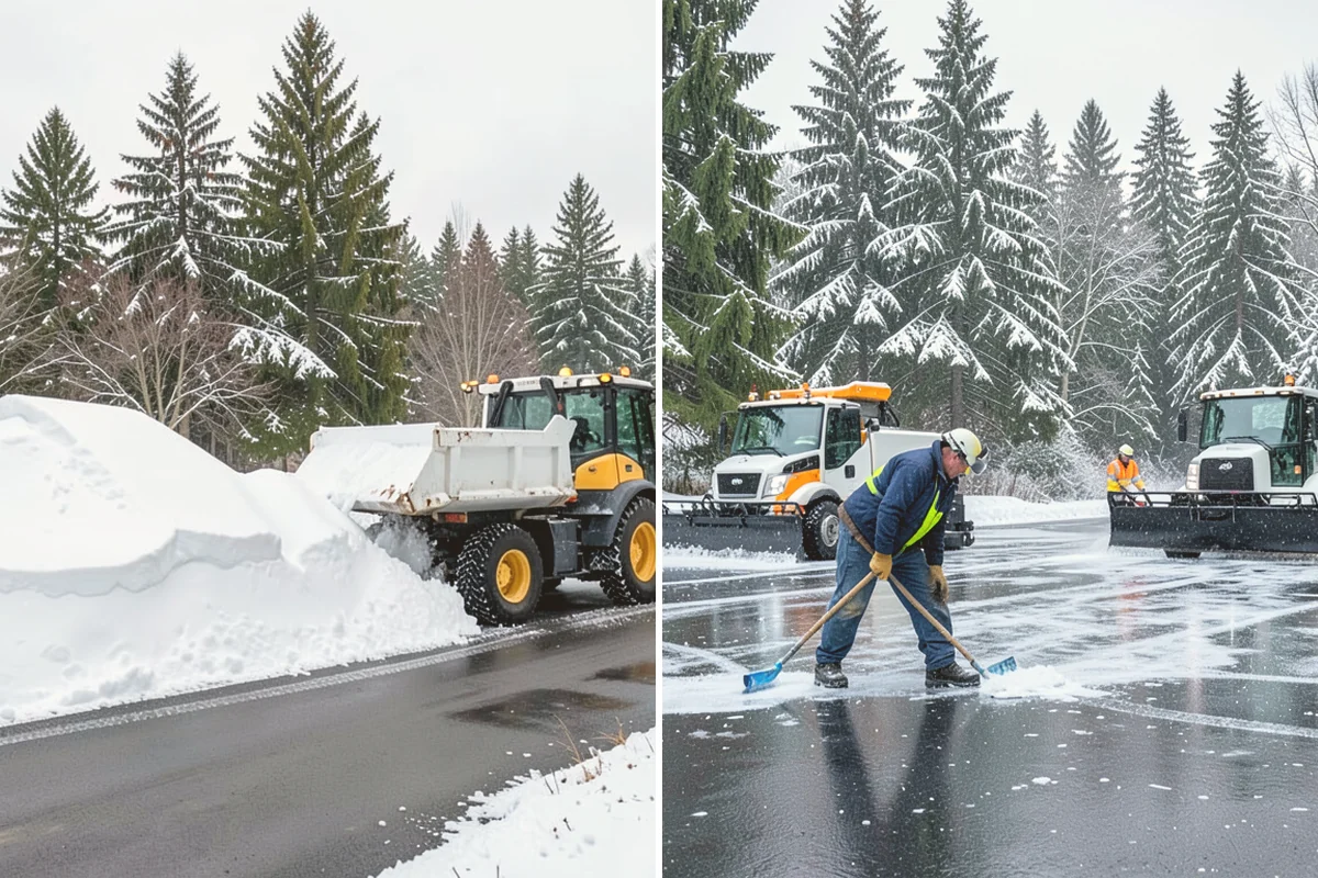 Crosswalk Clearing in Brier, Snohomish County, WA - Clear the crossing surface down to the pavement