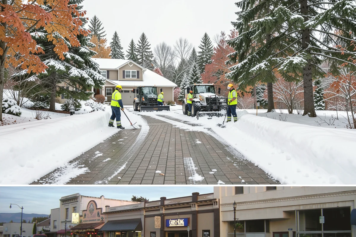 Crosswalk Clearing in Burlington, Skagit County, WA - Include crosswalk clearing with every plow visit during lowland snow events, generally December through February.