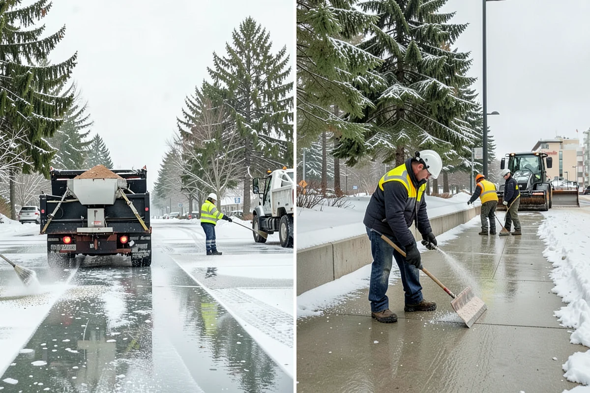 Crosswalk Clearing in Concrete, Skagit County, WA - Clear the crossing surface down to the pavement