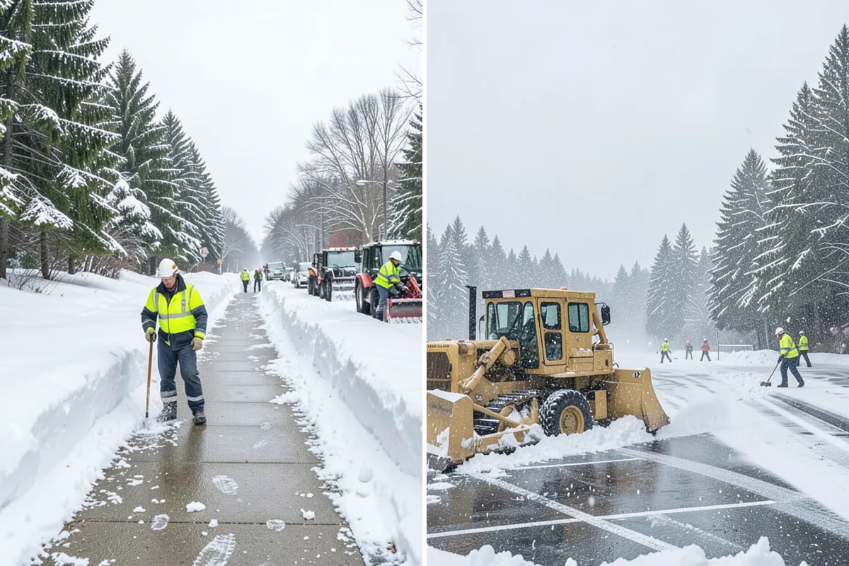 Crosswalk Clearing in Des Moines, King County, WA - Clear the crossing surface down to the pavement