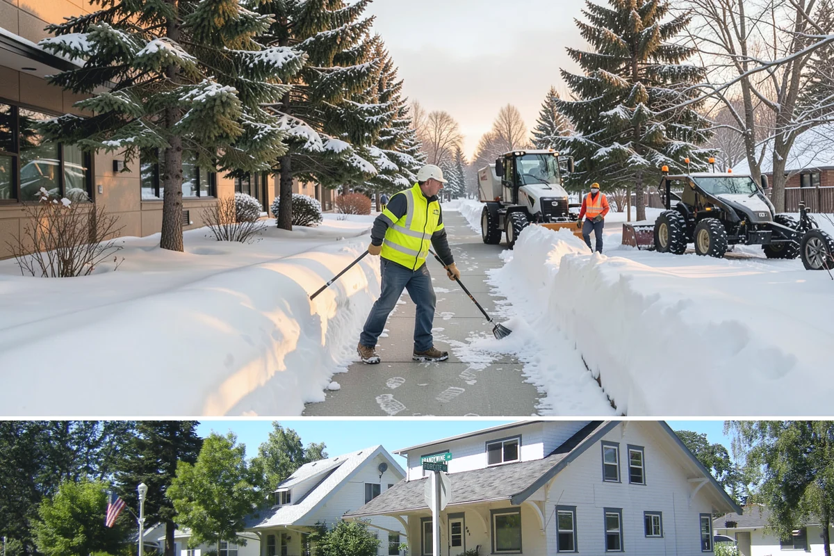 Crosswalk Clearing in DuPont, Pierce County, WA - Include crosswalk clearing with every plow visit during lowland snow events, generally December through February.