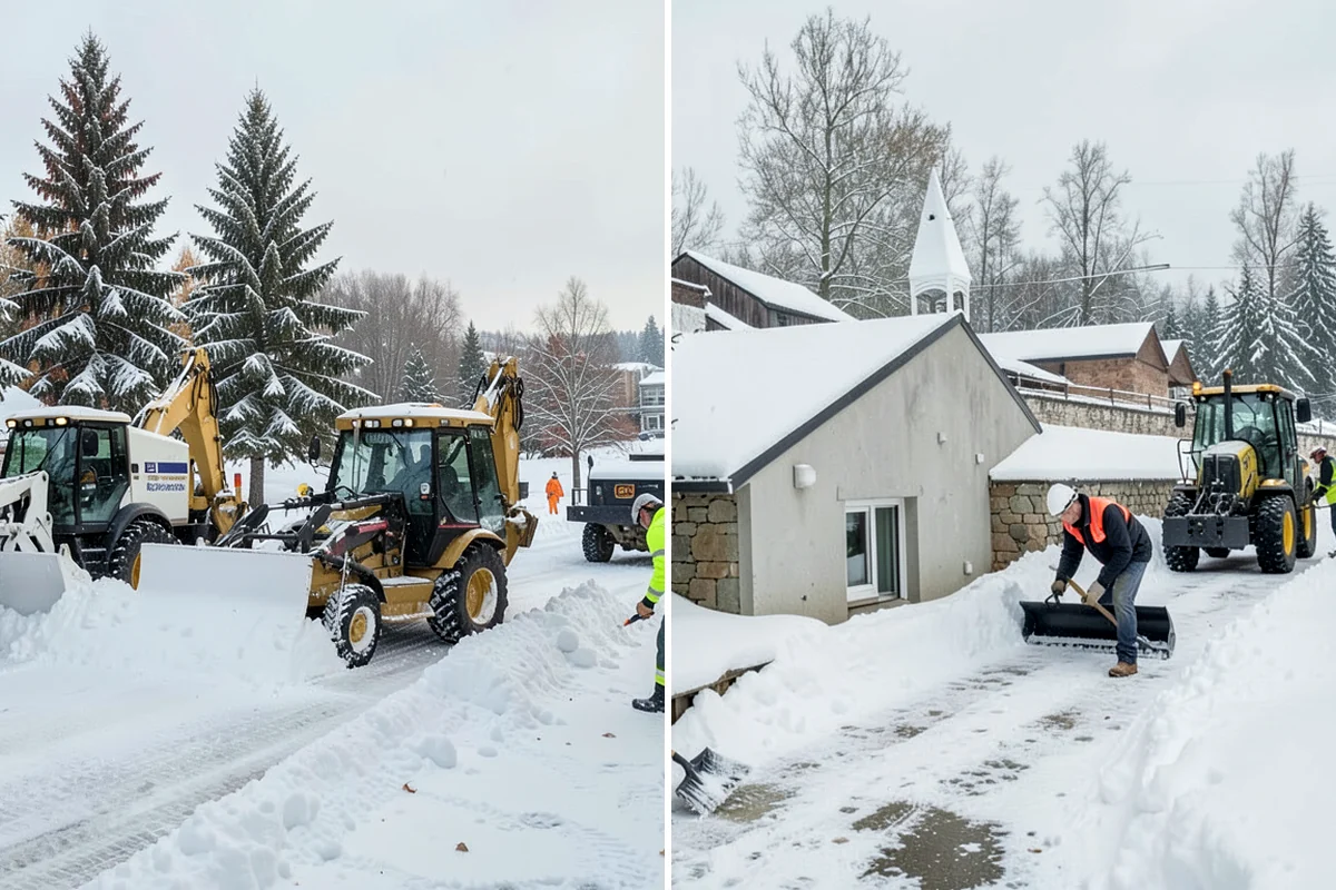 Crosswalk Clearing in Enumclaw, King County, WA - Clear the crossing surface down to the pavement