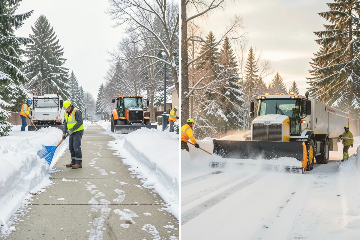 Crosswalk Clearing in Fife, Pierce County, WA - Clear the crossing surface down to the pavement